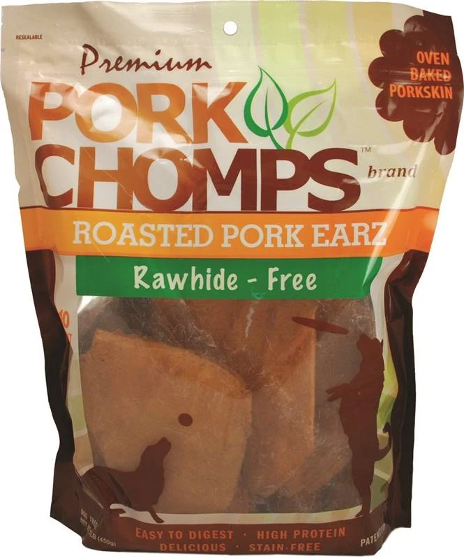 Dog Treats, Premium Roasted Pork Earz, 10-Ct.