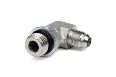 Male JIC to M O-Ring Boss 90: 9/16-18 A, 9/16-18 B