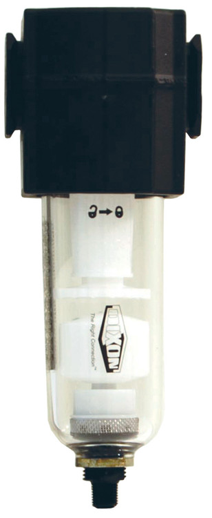 Dixon Series 1 F73 3/8 in. Compact Filter with Transparent Bowl - Manual Drain