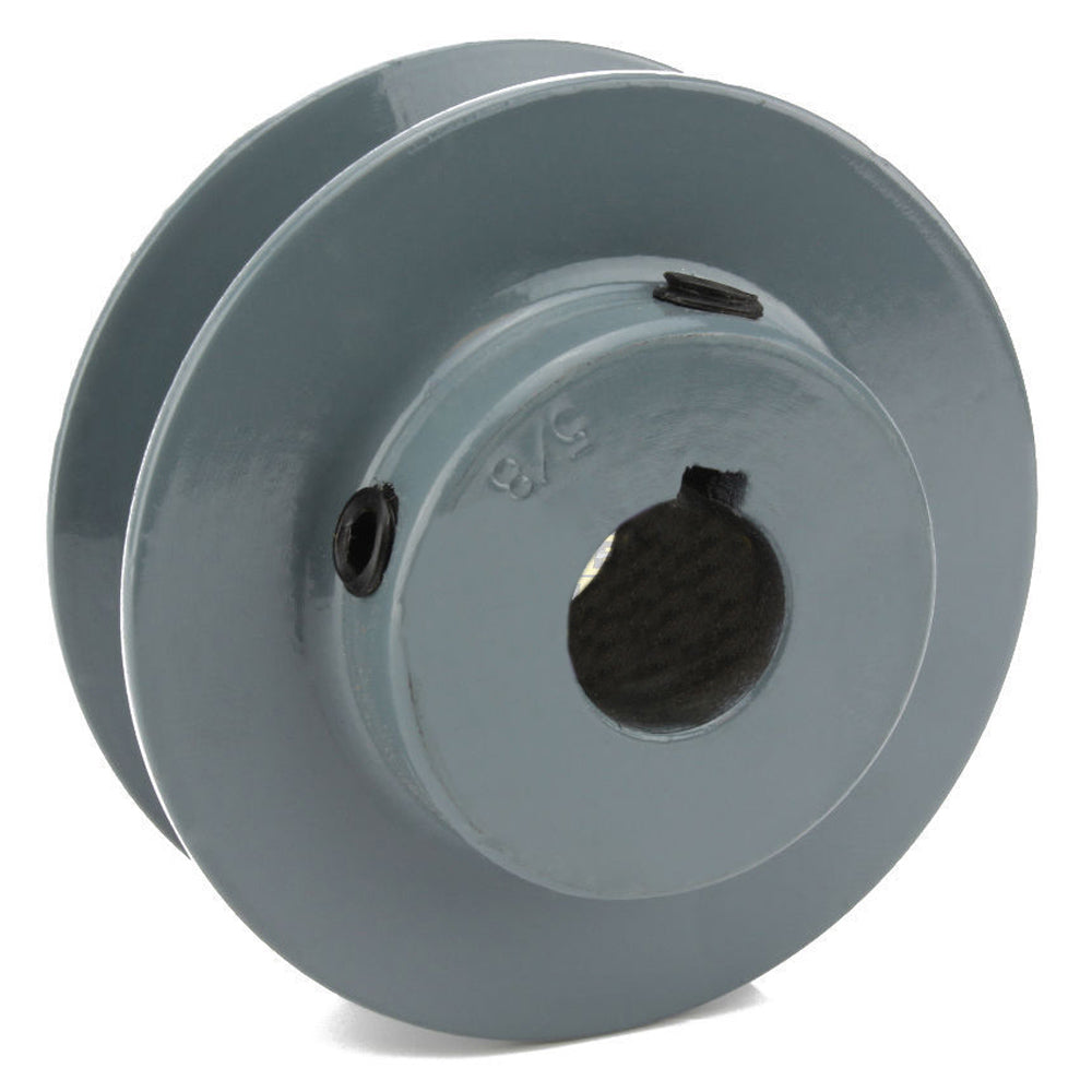 2.5" Single Groove A Section 4L Sheave with 5/8" (0.625") Keyed Bore - AK25-5/8