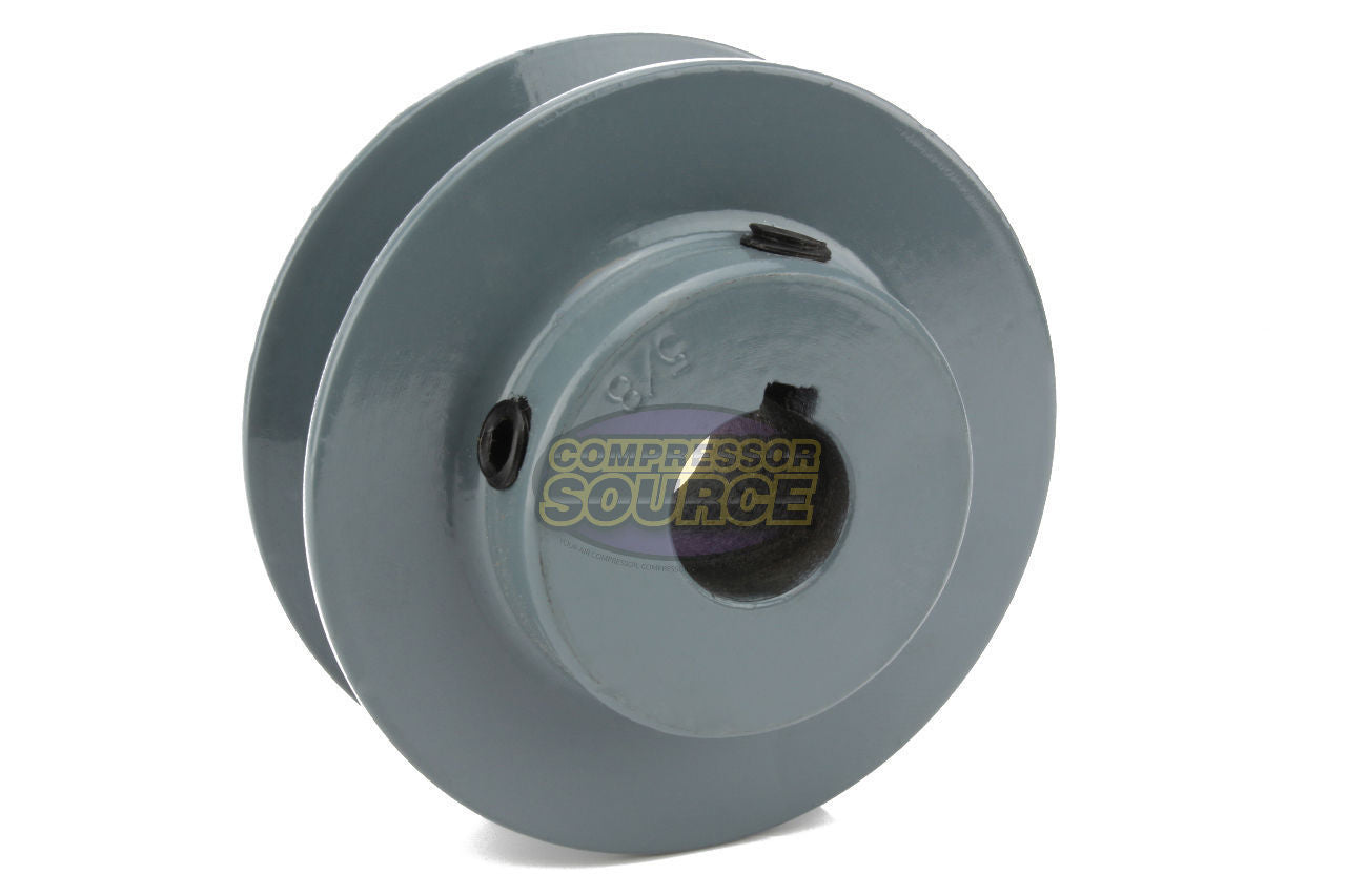 3.75" Single Groove A Section 4L Sheave with 5/8" (0.625") Keyed Bore - AK39-5/8