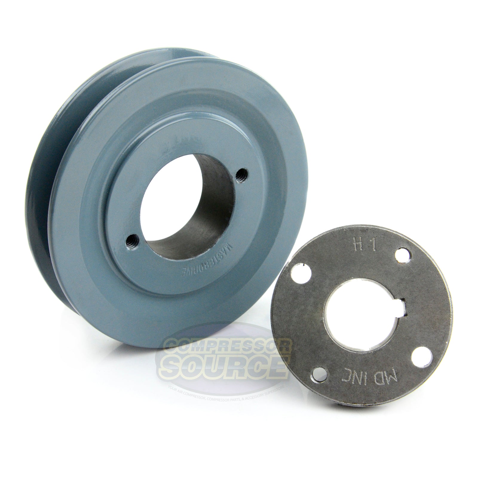 4.5" Single Groove A Section 4L Sheave with 1" H-Style Split Taper Bushing - AK46H