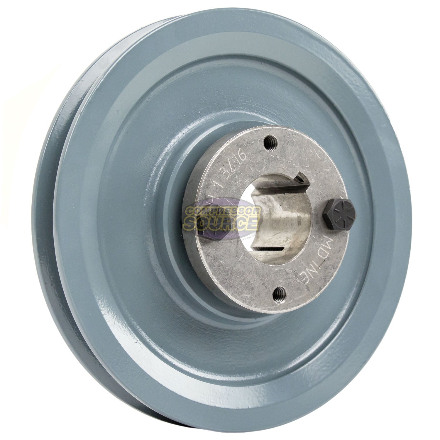 5.75" Single Groove A Section 4L Sheave with 1-3/16" (1.1875") H-Style Split Taper Bushing - AK59H