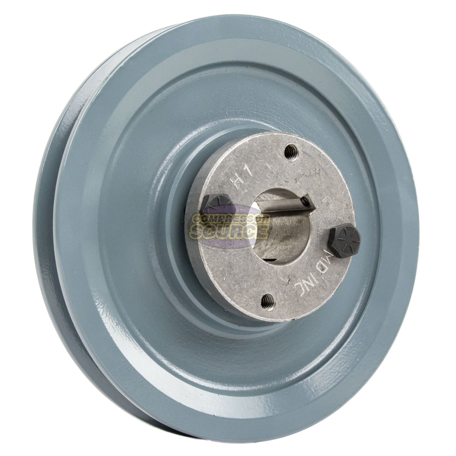 5.75" Single Groove A Section 4L Sheave with 1" H-Style Split Taper Bushing - AK59H