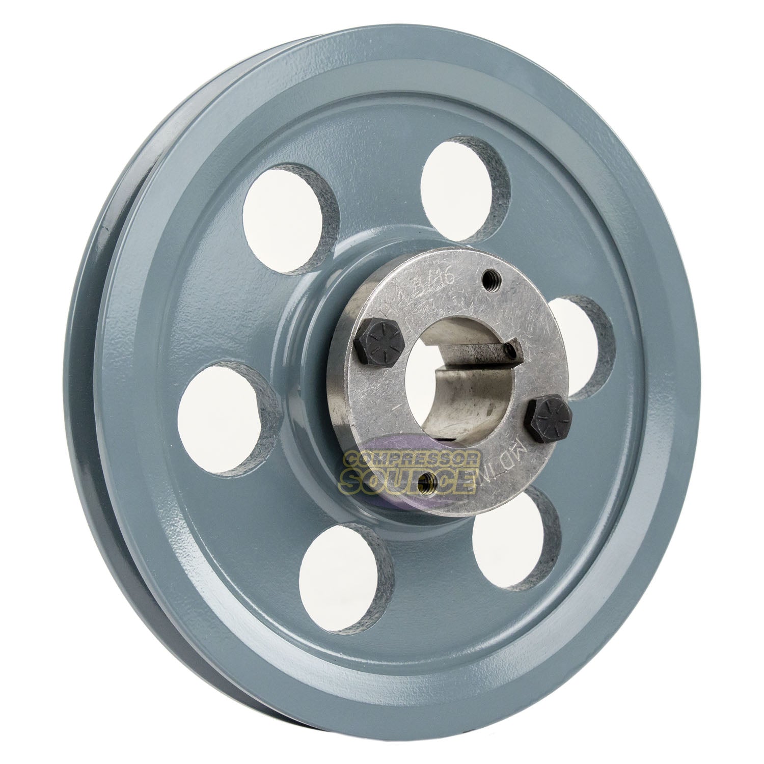 8.25" Single Groove A Section 4L Sheave with 1-3/16" (1.1875") H-Style Split Taper Bushing - AK84H