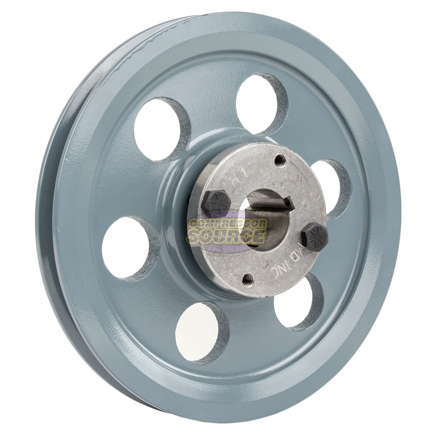 7.75" Single Groove A Section 4L Sheave with 1" H-Style Split Taper Bushing - AK79H