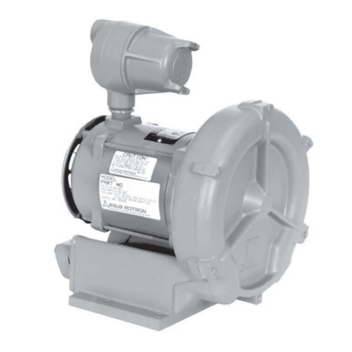 AMETEK Rotron 0.5 HP Explosion Proof Regenerative Blower - EN101