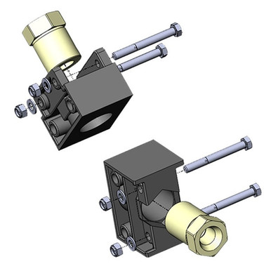 Wire Guide Module large wire 3/32in to 5/32in (2.4-3.9mm) end cap kit w/1/2in (12.7mm) NPS-F WGM-LW-ECK-50