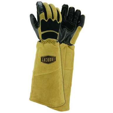 20" Stick Welding glove, split cow and goat grain, Climax (TM) Aerogel insulation,pre-curved fingers, Kevlar thread 9070/XL