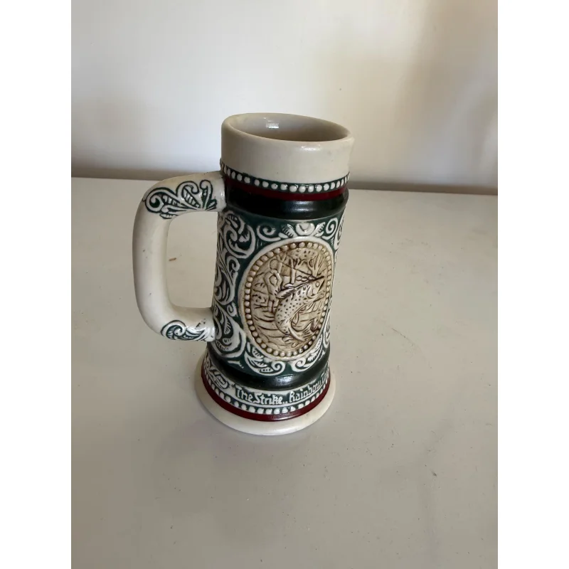 Avon Limited Edition German Style Stein Mug with Silver Flip Top The Strike Rainbow 6″