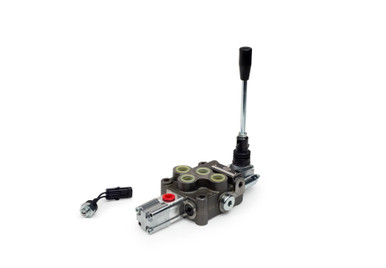 12 Series Directional Control Valve, 1 Spool,withMicro-switch female connector with Male end.