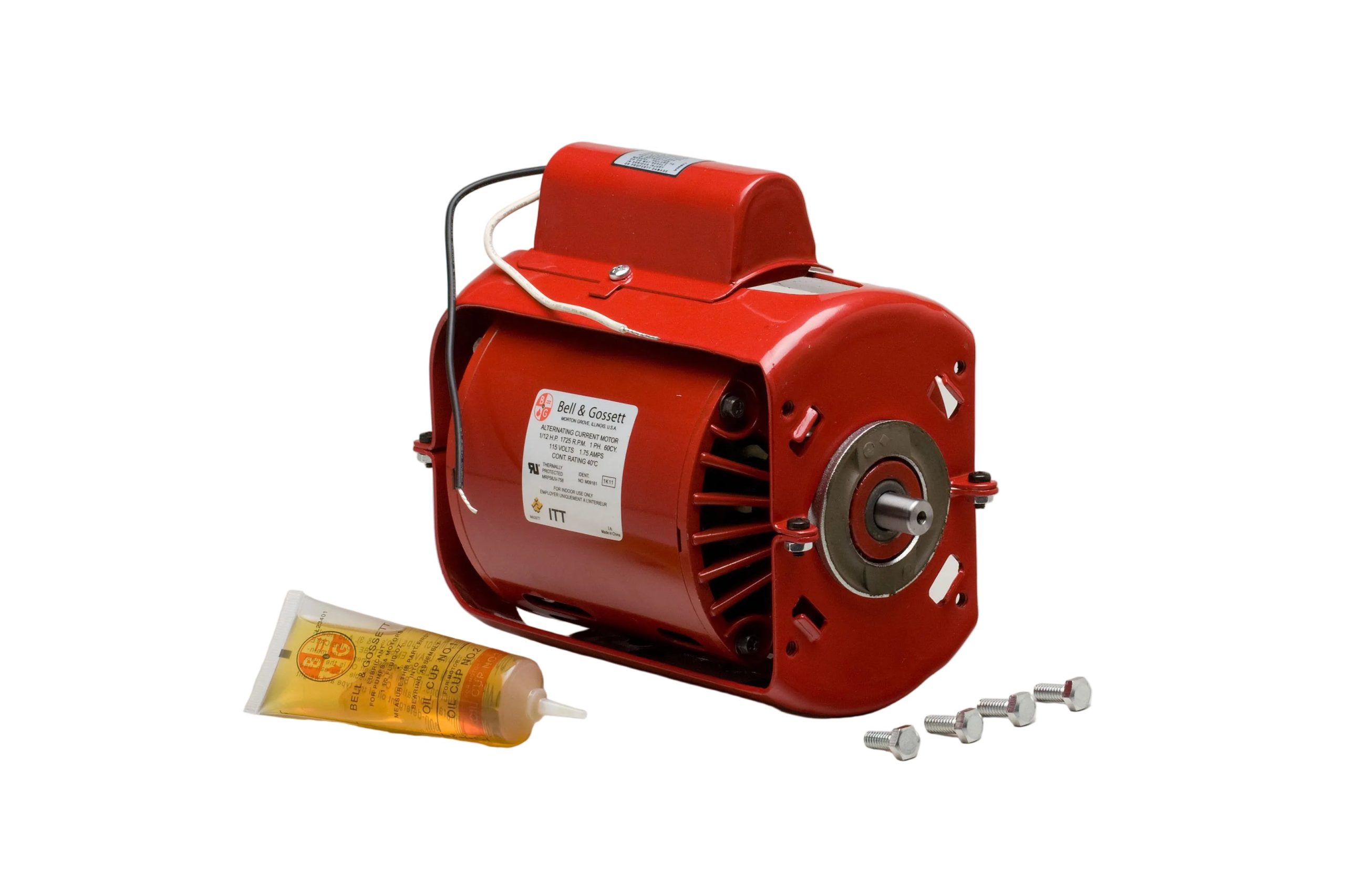 Bell & Gossett 1/12HP, 115v, 1725RPM, 1PH Motor 111034
