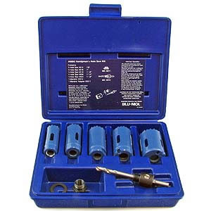 7 piece Handyman's Hole Saw Kit | Blu-Mol Bi-Metal
