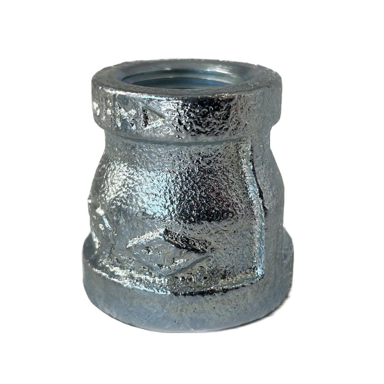 BMI 3/4 Inch x 1/2 Inch NPT Galvanized Bell Reducing Coupling, 150#, UL/FM