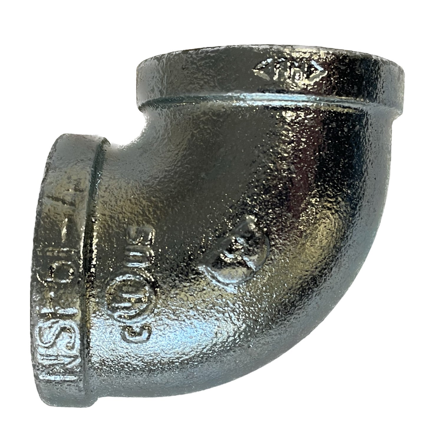 BMI 4 Inch NPT Galvanized 90 Degree Elbow, 150#, UL/FM