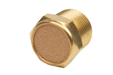 Brass Breather Vents: 40 Micron, SAE 6 Thread