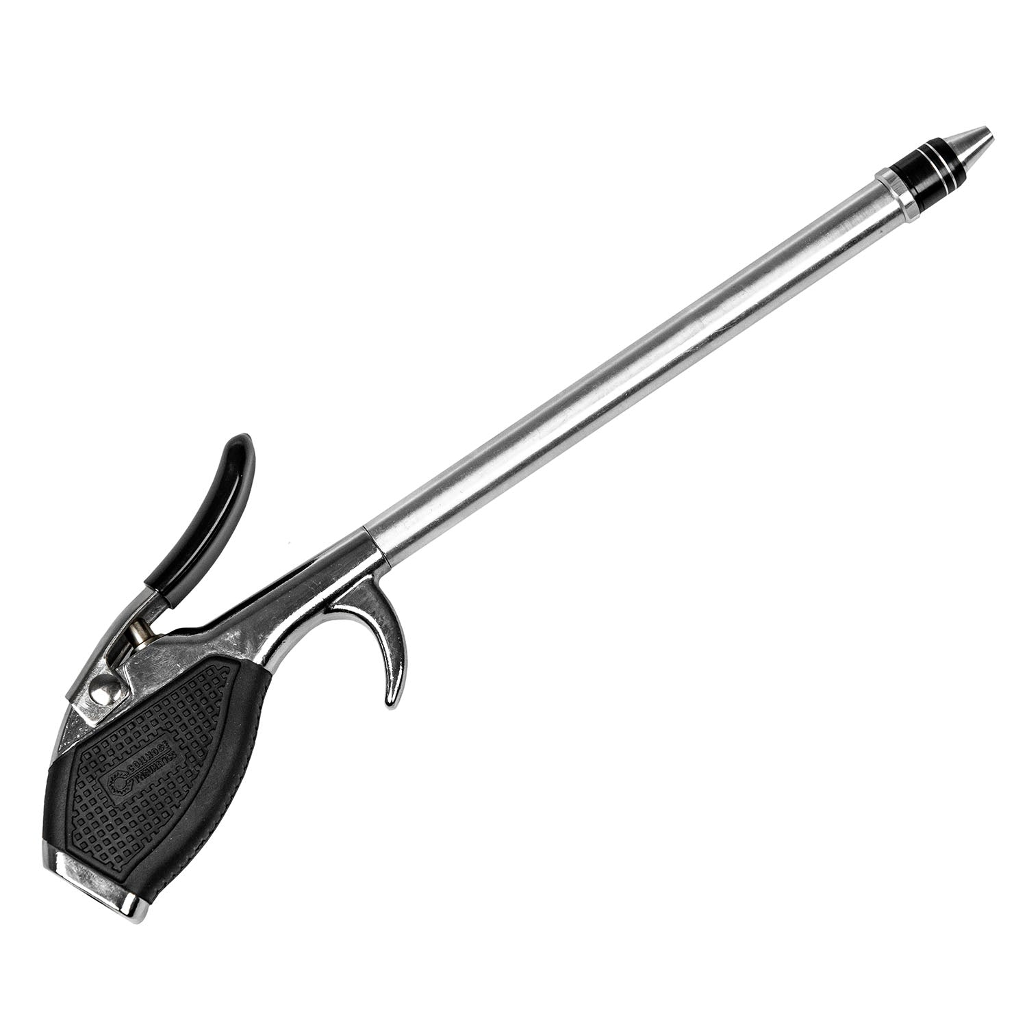 High Flow Blow Gun Thumb Lever Coilhose Ergonomic Grip 1/4" NPT 6" Extension