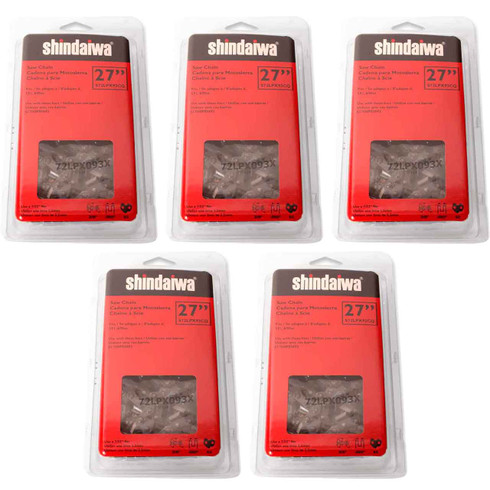 S72LPX93CQ Shindaiwa PowerCut Chain - 27" and 93 DL - 5 Pack