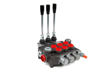 Directional Control Valve, 21 GPM, SAE 10/12 Inlet/Outlet, 3 Spool