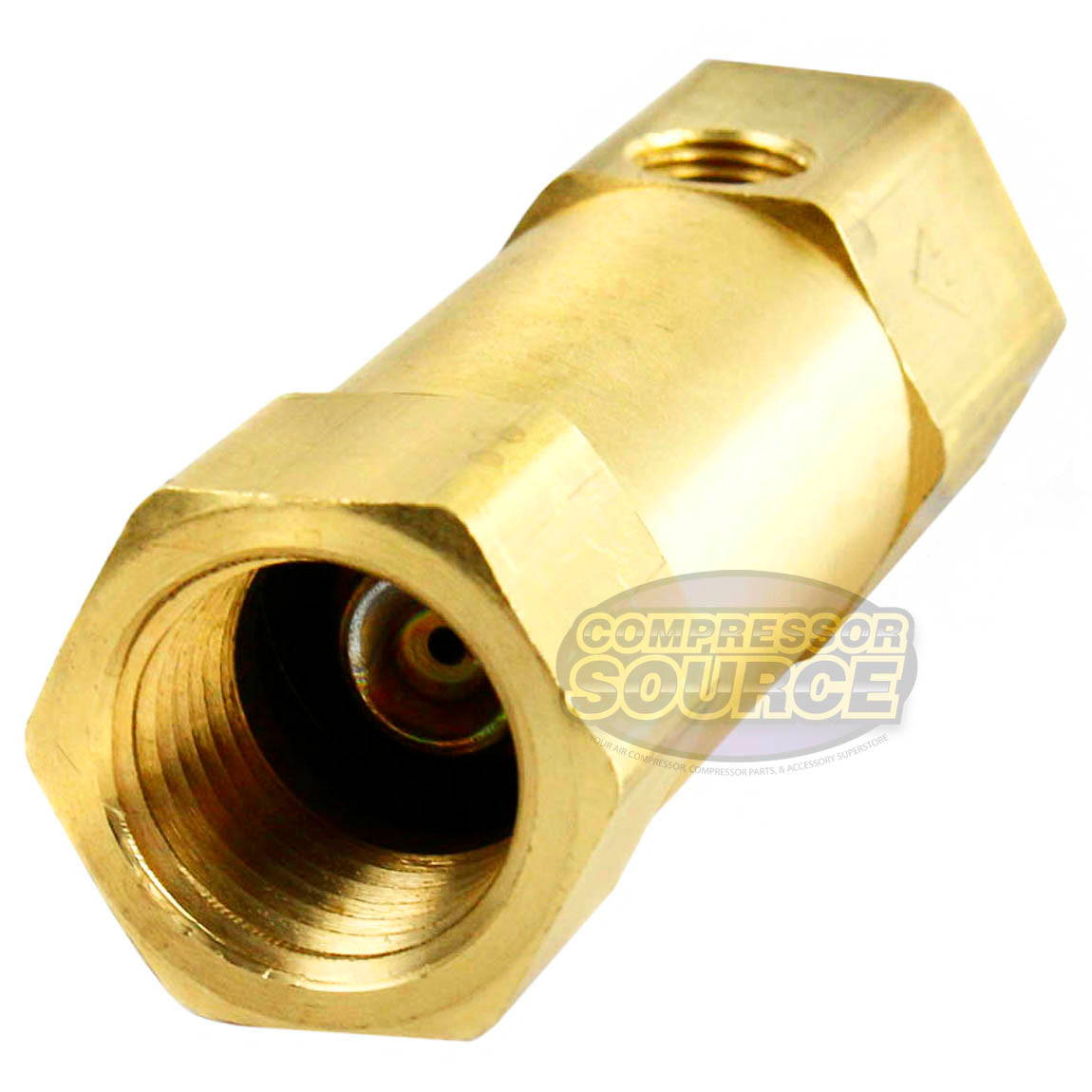 1/2" x 1/2 FNPT In Line Brass Compressed Air Check Valve CIL1212U