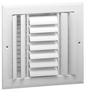 Grille Tech - 8"x 8" Ceiling Grille 3-Way w/ OB Damper