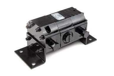 Rotary Flow Dividers: 0.129 CID per section, 1.2-2.5 GPM Flow Range, 3000/3500 PSI Inlet/Outlet, 2 Section, 750 PSI Relief, 4500 RPM
