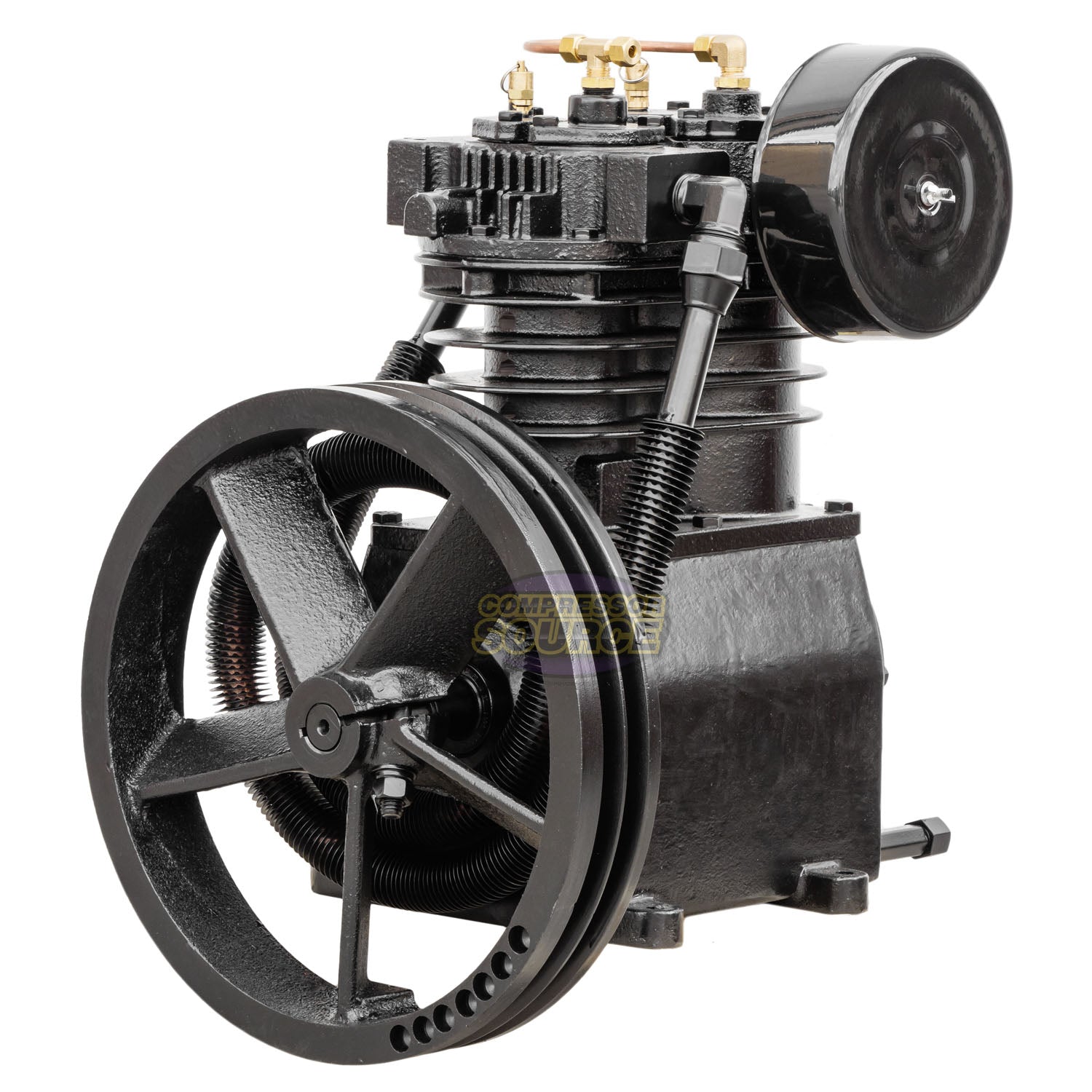 5 HP 2 Stage 2-Cylinder 19 CFM Air Compressor Pump Head Unloaders Included CS1120TH