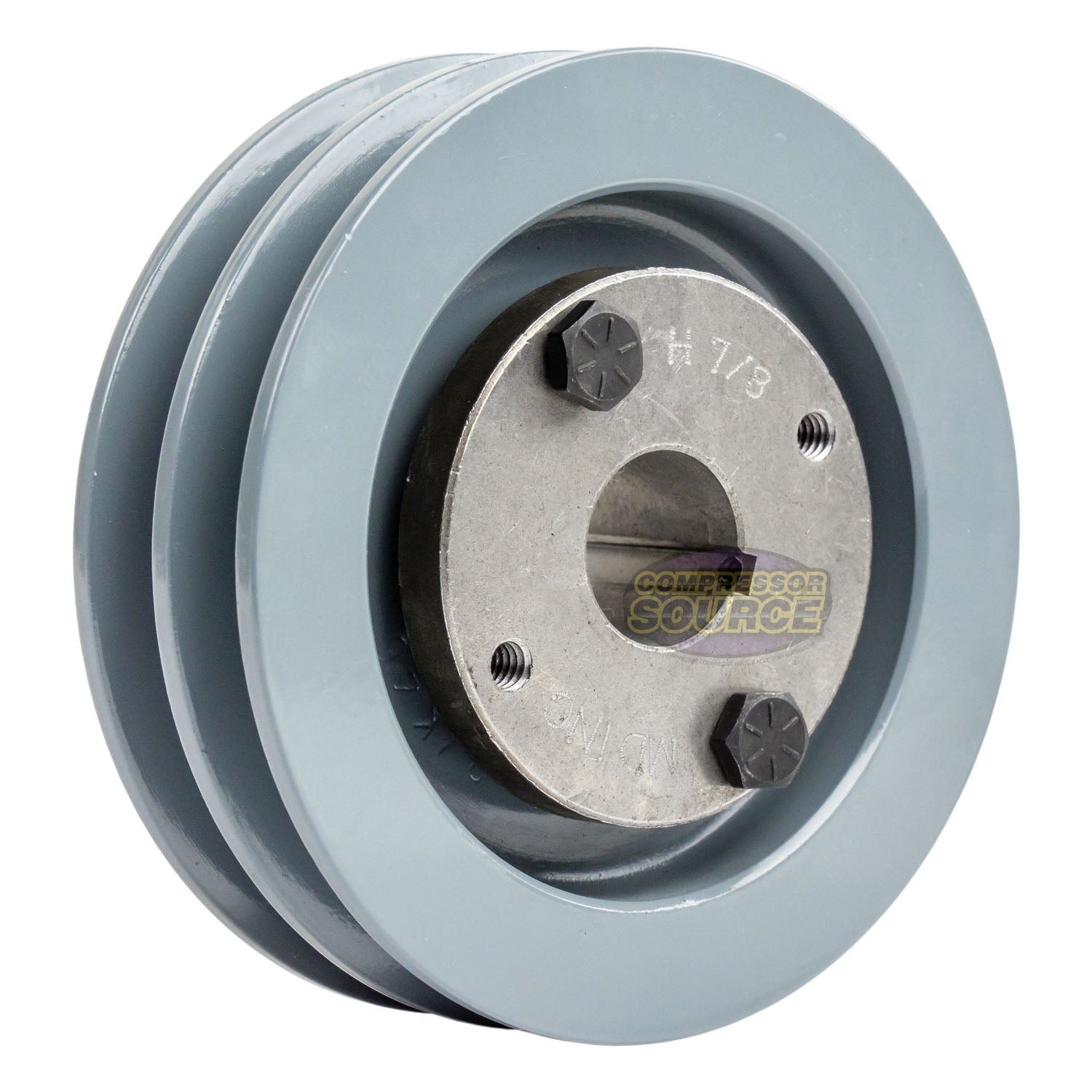 4" Double Groove A Section 4L Sheave with 7/8" (0.875") H-Style Split Taper Bushing - 2AK41H