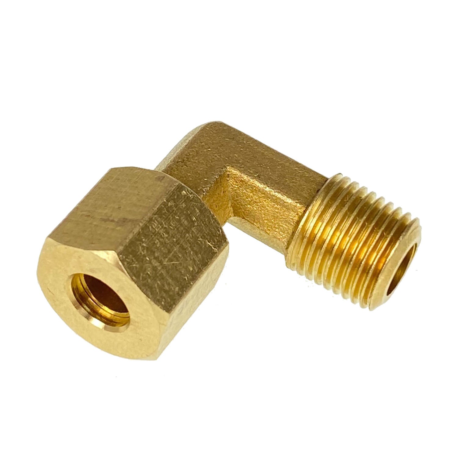 1/4" Flare to 1/8" NPT Elbow Tube Fitting for 1/4" OD Tubing Nut Included