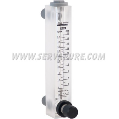 Blue-White F-55250L, 0.025 to 0.250 GPM, 1/4'' MNPT, Adjustable