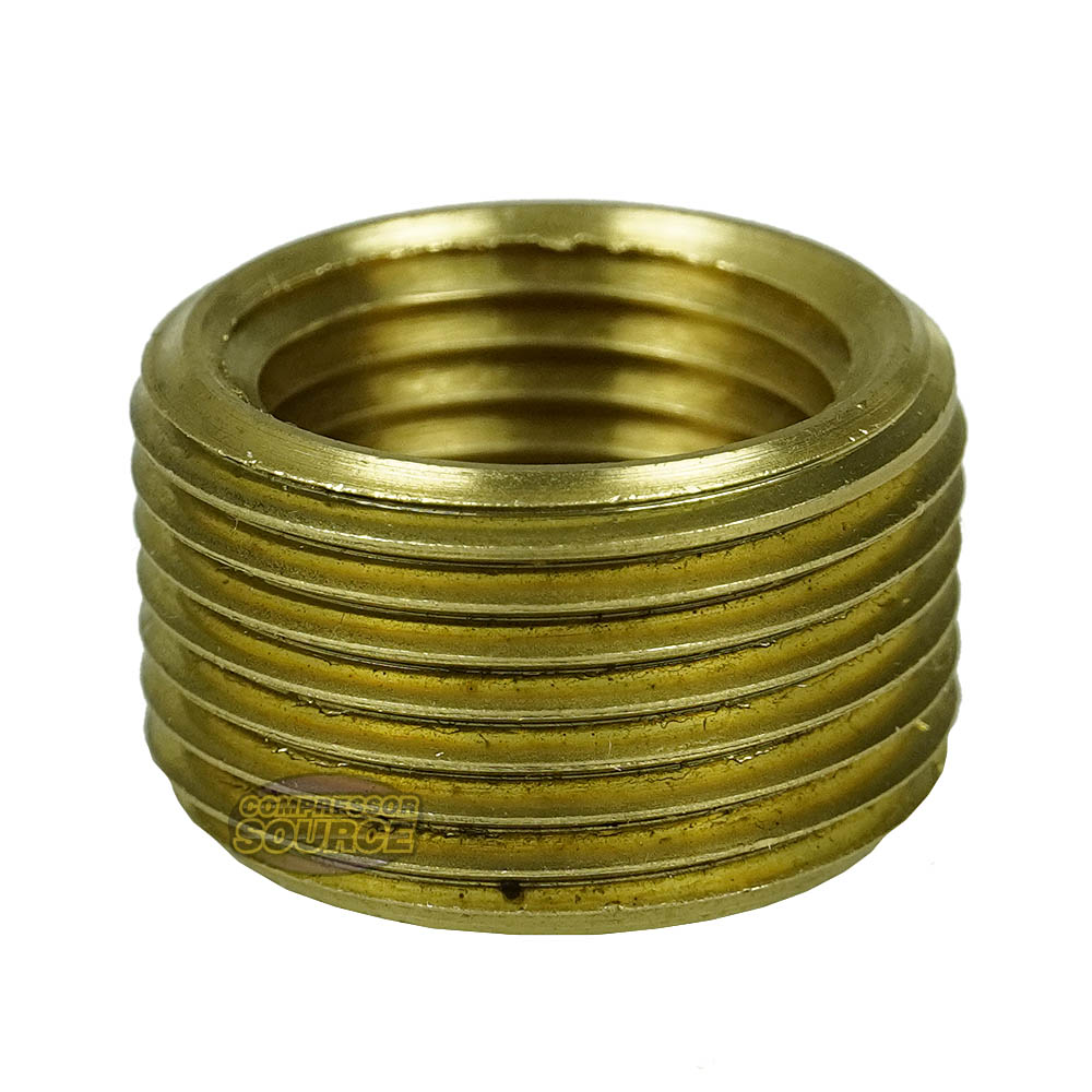 3/4" Male NPT Outer x 1/2" Female NPT Inner Solid Brass Socket Bushing FB110J