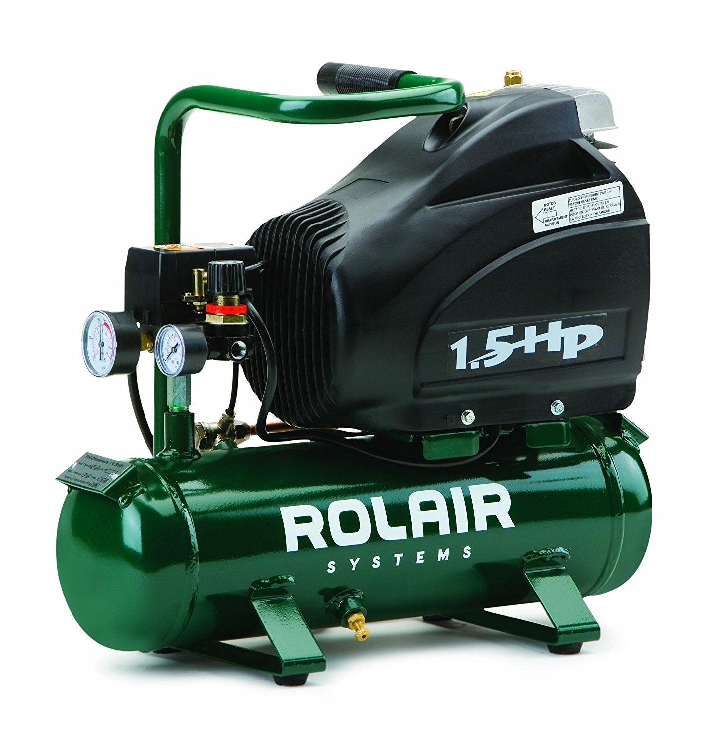 1.5 HP 2 Gallon 4 CFM @ 40 PSI Portable Air Compressor Rolair FC1500HS3