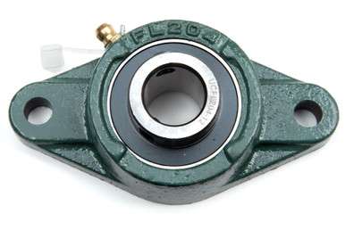 Flange: 2-Bolt: 1 ID, 7/16 Bolt Size with Set Screw Collar, 154016