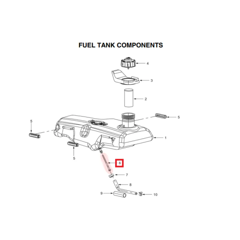 Fuel Valve Spare Part for TG2000i 2000 Watt Inverter Generator