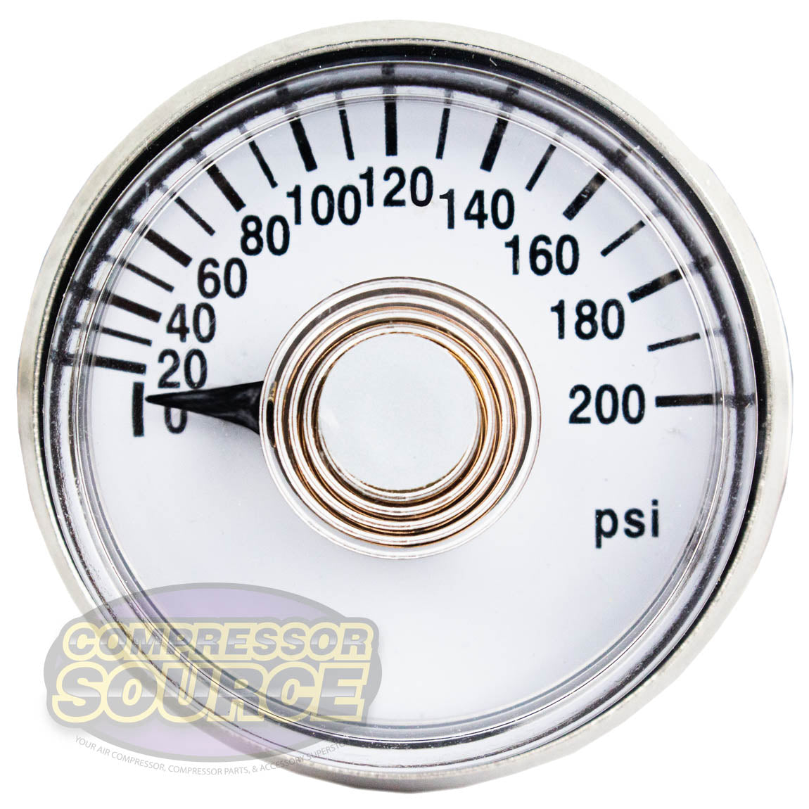 1.5" Face 200 PSI Pressure Gauge OEM Mount Replacement Rolair GA0125200