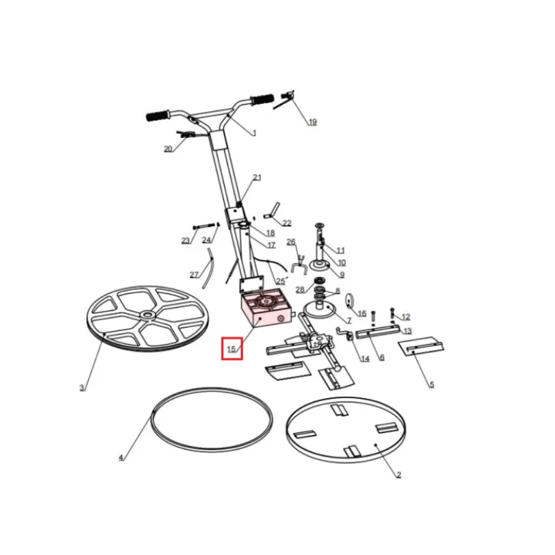 Gear Box Spare Part for JXPT36K 36″ Power Trowel Kohler