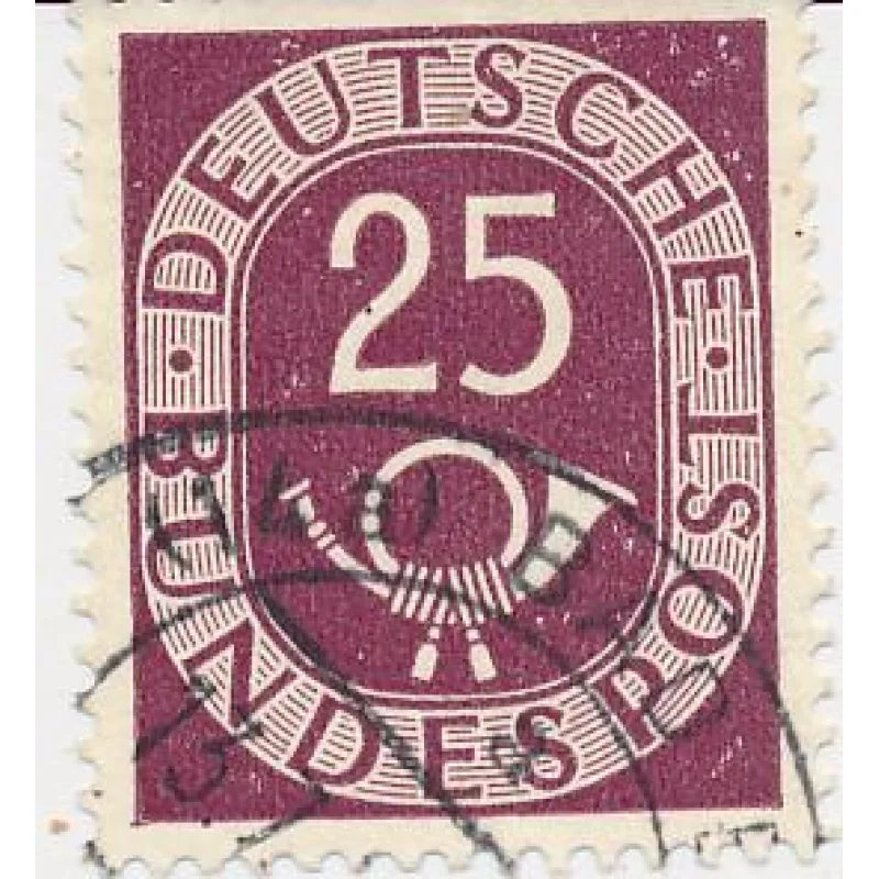 Germany 8 Stamps Post Horn & Numeralstamps are not posted 1951