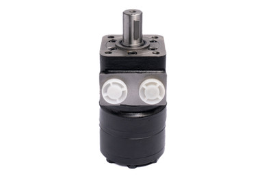 BM1 Hydraulic Motor: 19.22 CID, 1” Straight Woodruff Key Shaft, 4-Bolt Flange, 1015 PSI, Parallel 1/2 NPT Ports
