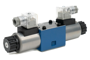 Cetop D03 (ISO NG6) Solenoid OperatedDirectional Valves: 120 VAC DIN, 4-way 3-Position, Open Center, Spring Return