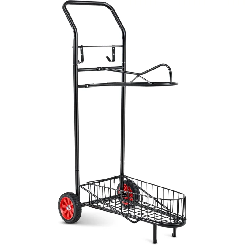 Heavy Duty Rolling Saddle Rack Horse Tack Cart with Wheels for Stable Organization