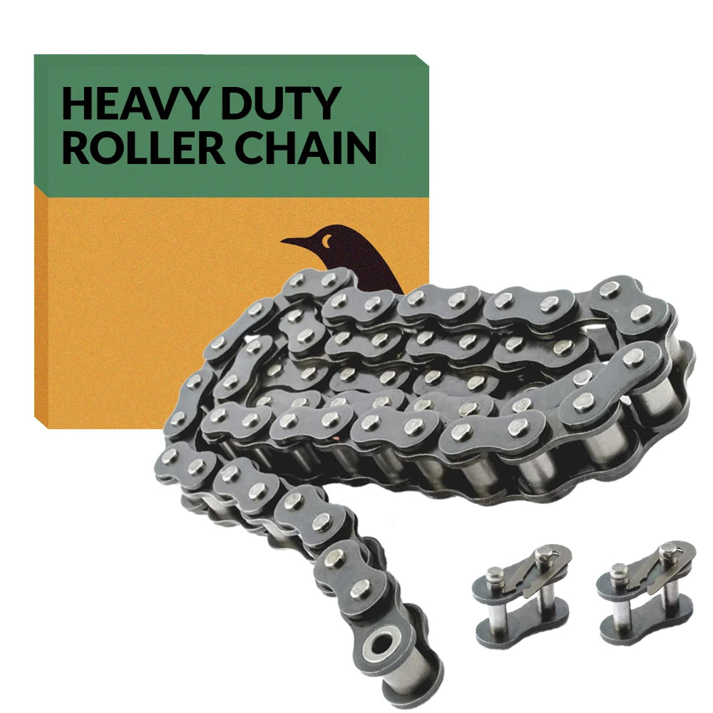 #25H Heavy Duty Roller Chain x 10 feet + 2 Free Connecting Links