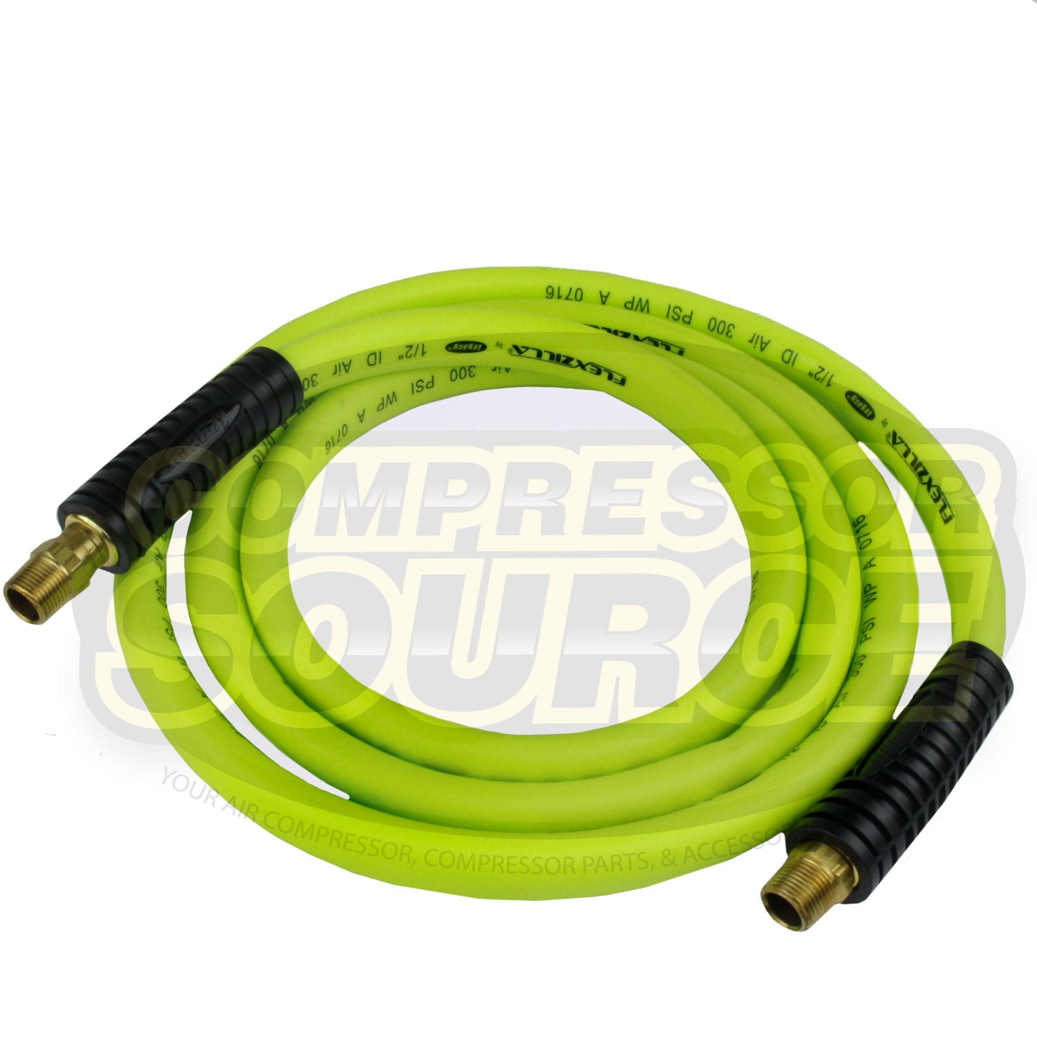 Flexzilla 1/2" x 8' FT Air Hose Whip With 3/8' MNPT Swivel HFZ1208YW3S
