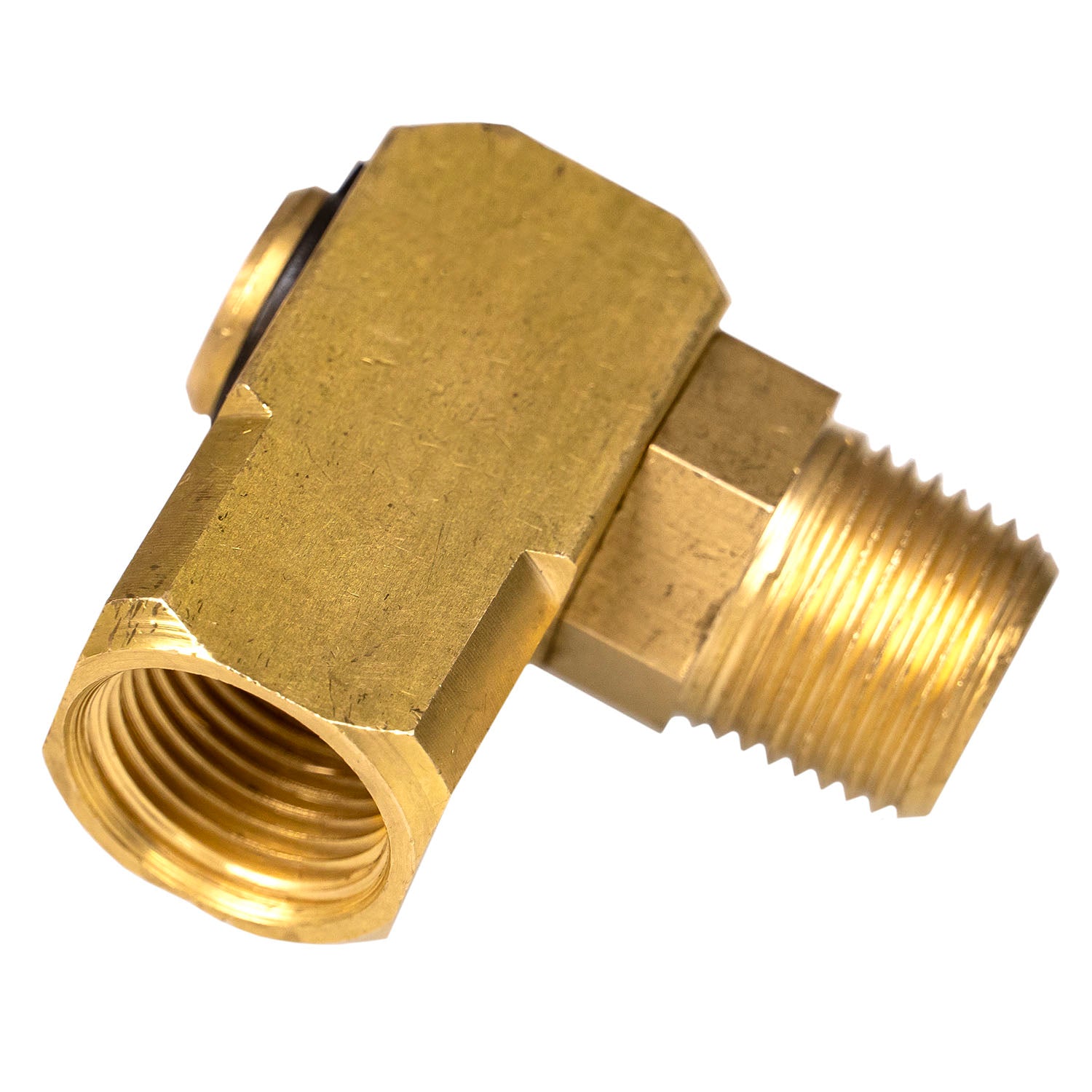 Universal Brass 3/8" NPT Swivel Fitting Compressed Air Flow Tool Hose Connection