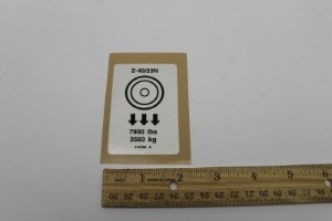 Genie Lift Part # 114180GT - DECAL,WHEEL LOAD, EA