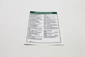 Genie Lift Part # 1000143GT - DECAL,INSTRUCT-OP,GEN5,GS-46, EA