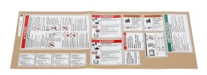 Genie Lift Part # 119874GT - DECAL KIT WORDS Z40, EA