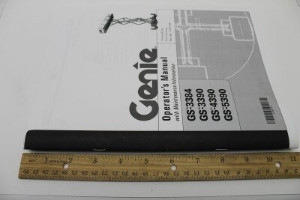 Genie Lift Part # 1000196GT - MANUAL,OP,GS84&90,3RD ED, EA