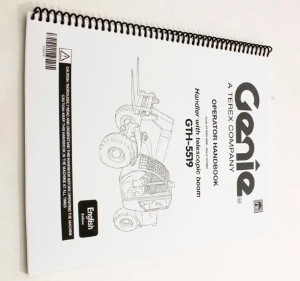 Genie Lift Part # 108974GT - MANUAL,OPERATOR'S,GTH-5519, EA