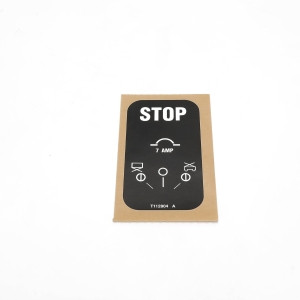 Genie Lift Part # T112804GT - DECAL,GCON PANEL,GS, EA