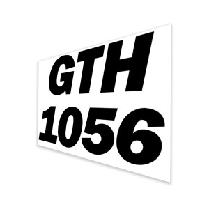 Genie Lift Part # 114461GT - DECAL,GTH 1056 STACKED,WHITE, EA